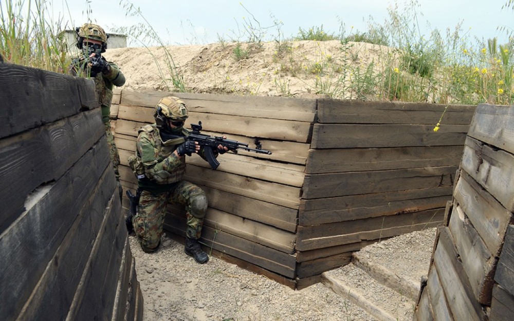 XTQ döyüş hazırlığı üzrə məşqlər keçdi+ FOTOLAR